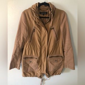 Black Rivet Tan Utility Jacket, Small